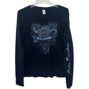 Harley-Davidson Long Sleeved Tee with Thumb Holes Grand Canyon Women’s Large